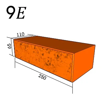 Кирпич фигурный 9Е