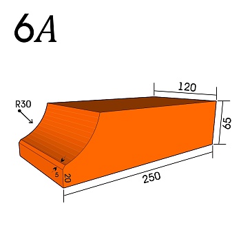 Кирпич фигурный 6А