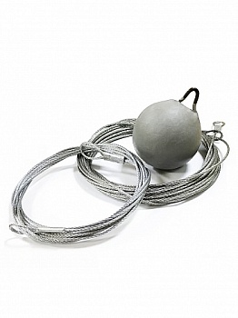 Грузило для ерша чугунное m=900г d=60мм Веселый трубочист