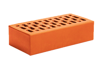 Кирпич керамический пустотелый одинарный (Красный) (250*120*65)